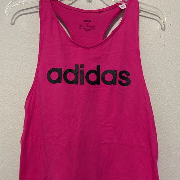 ADIDAS HOT PINK RACERBACK TANK TOP - Picture 4 of 5